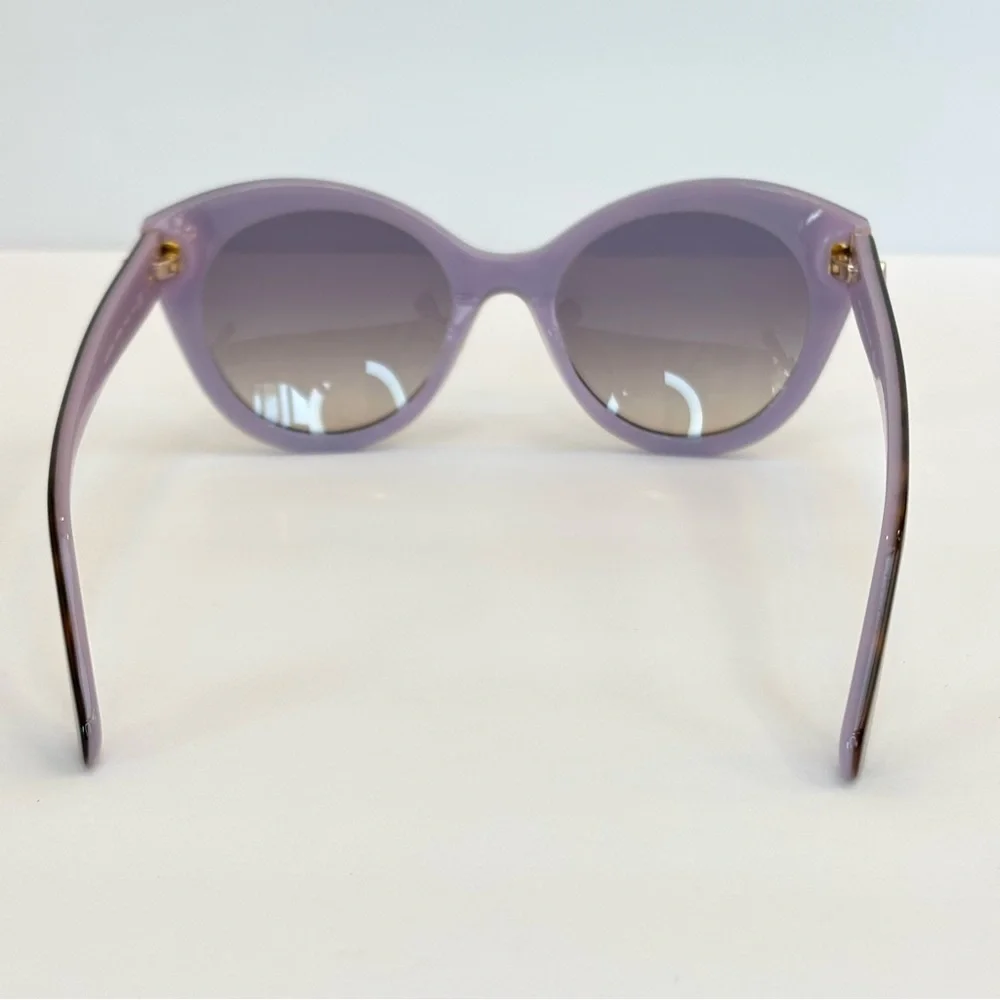 Kate Spade Karleigh/S 51mm Cat Eye Tortoise Sunglasses Havana/Plum New with case